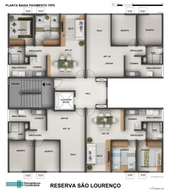 Vendo excelente apartamento à 3 kms da cidade da copa, é o Reserva de São Lourenço 