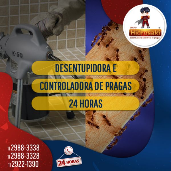 Desentupidora 24 horas com pronto atendimento