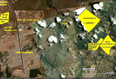 TERRENO NA CIDADE OCIDENTAL -GO-BRASIL -CENTRAL-PREÇO R$ 12.000.000,00