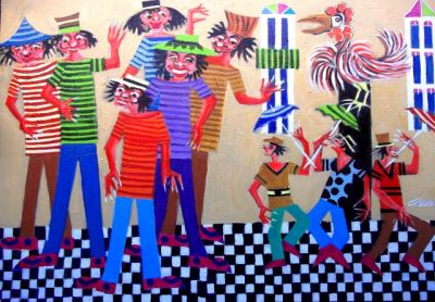 OBRAS DO ARTISTA NAIF AECIO COM OBRAS A VENDA COM AJUR SP 