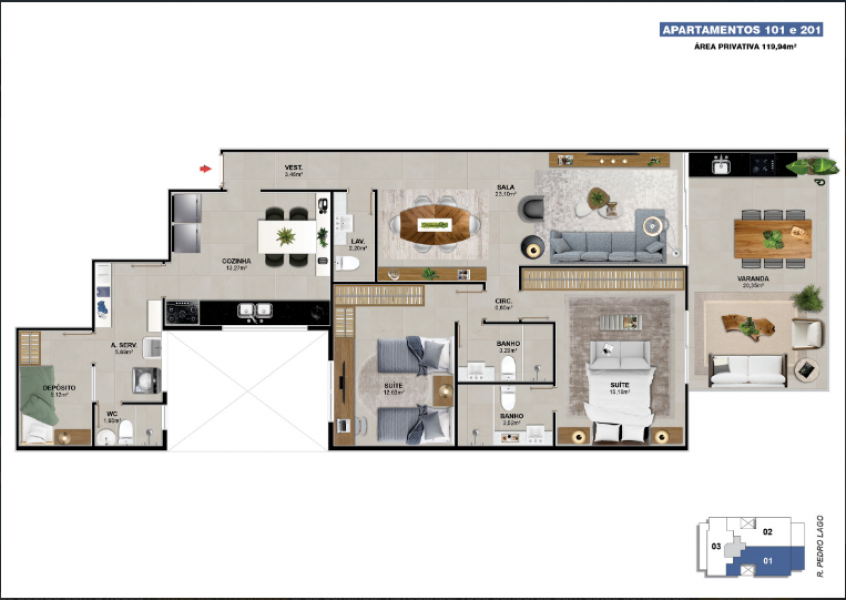 Angular Jardim Oceânico -3 e 2 Quartos Barra da Tijuca- RJ