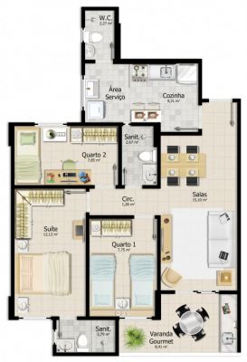 Excelente 3 quartos no Alto do imbuí