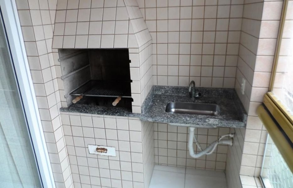 Cód. A015 Churrasqueira na sacada ap lindo de 1 dormitório 1 vaga 