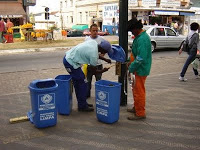 Lixeira 50 Litros para Poste de Rua 
