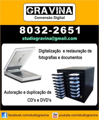 Duplicação de CD's e DVD's - Conversão VHS - DVD