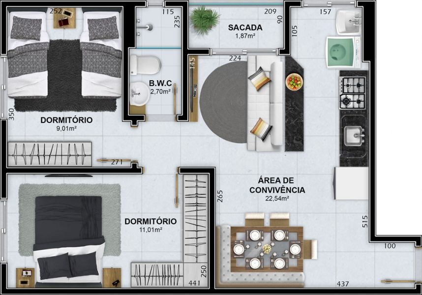 Monte Ravello residencial bairro Rio Maina Criciúma
