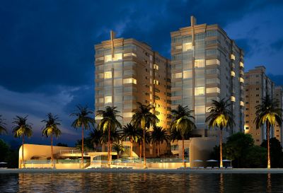 APTO FRENTE AO MAR CLUB COMPLETO COM ÁREA DE LAZER