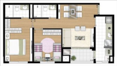 Vendo apto no PARQUE DAS FLORES / 60m² / BUTANTÃ / 1 vaga