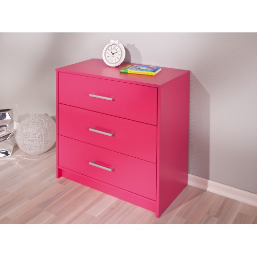 Cômoda 3 gavetas New York - várias opções de cores