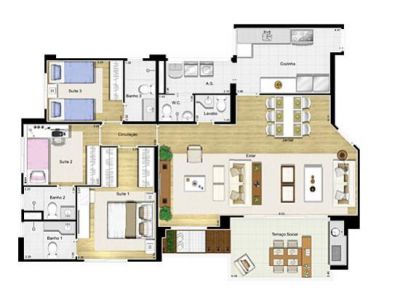 Vendo Apto no ATELIER AQUARELA VILA ROMANA / 133m²