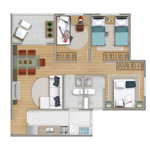 Apto Novo Pronto Luz 3 DormsSuíte 1 Vaga Lazer Total a 200m do Metro