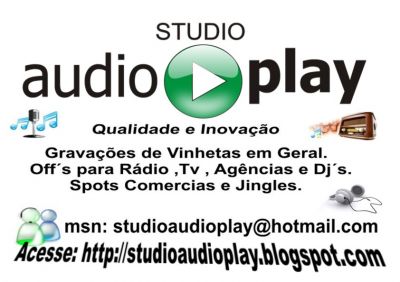 LOCUTOR COMERCIAL ON LINE E COM ESTÚDIO PRÓPRIO