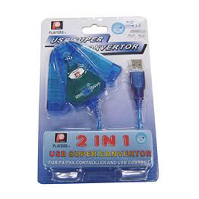Conversor de Controle Playstation 1 e 2 para PC USB