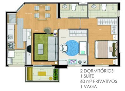 Vendo Apto na R. Carlos Weber, 950 / CARPEDIEM / 62m²