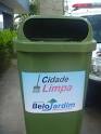 Lixeira 50 Litros para Poste de Rua 