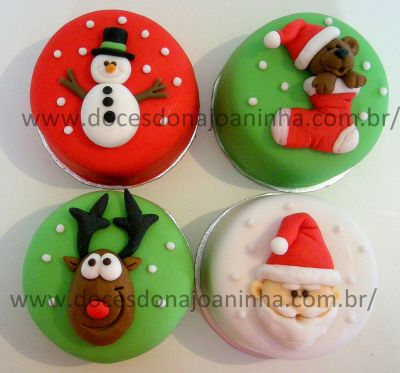 Bolos Decorados para o Natal