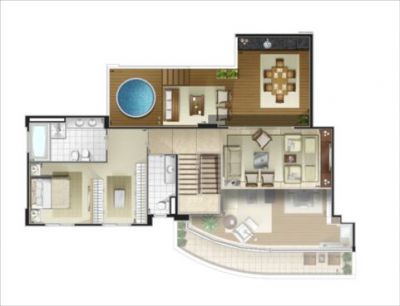 Vendo COBERTURA DUPLEX no CRYSTAL CAMPO BELO / 235m² / 4 suites