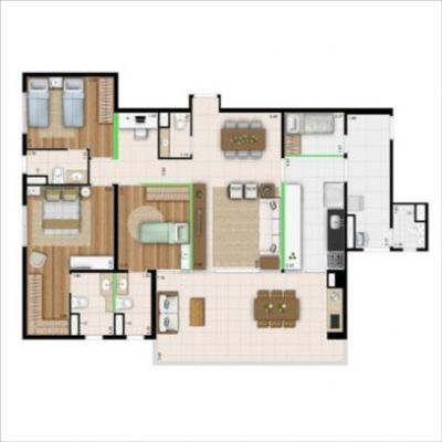 Ideal Brooklin - Apartamentos 138m² com 3 dorms - 3 suítes - São Paulo !!!!