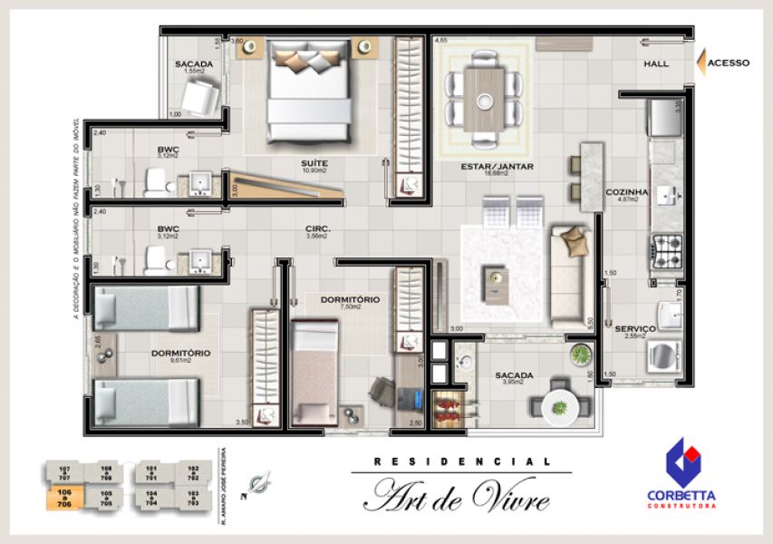 Residencial Art de Vivre bairro Coloninha Araraanguá