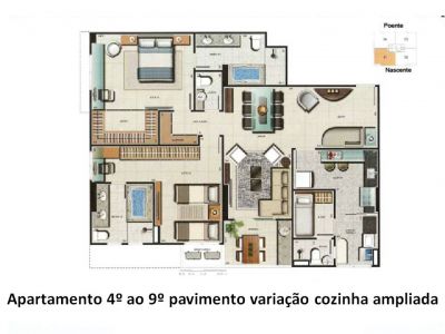 APARTAMENTO DE 3 SUÍTES-LESSENCE DU PARC EM ÁGUAS CLARAS