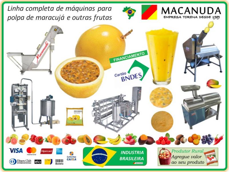 Marca Macanuda, Máquinas Pra Polpa de Maracujá