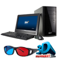 PC 3D Positivo SIM D1940 c/ Intel® Atom™ - 2GB 500GB LCD 15,6 Grava DVD