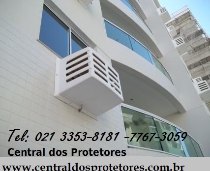 Caixas Capas Protetoras Gabinetes em fibra de vidro e Aluminio p/ Ar Condicionado e Split,