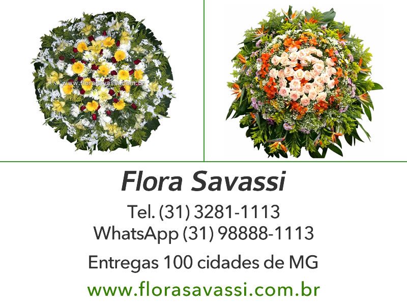  190,00 Coroas de flores Velório e Cemitério Bom Jesus, entregas coroas Cemitério Bom Jesus Contagem