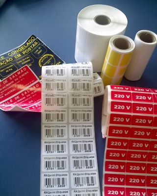 ETIQUETA, ADESIVA, CODIGO DE BARRAS, BOPP,TAG,TÉRMICA,GONDOLA,BALANÇA,COUCHE,RIBBON