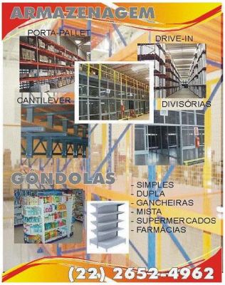 MÓVEIS DE AÇO E ARMAZENAGEM EM GERAL