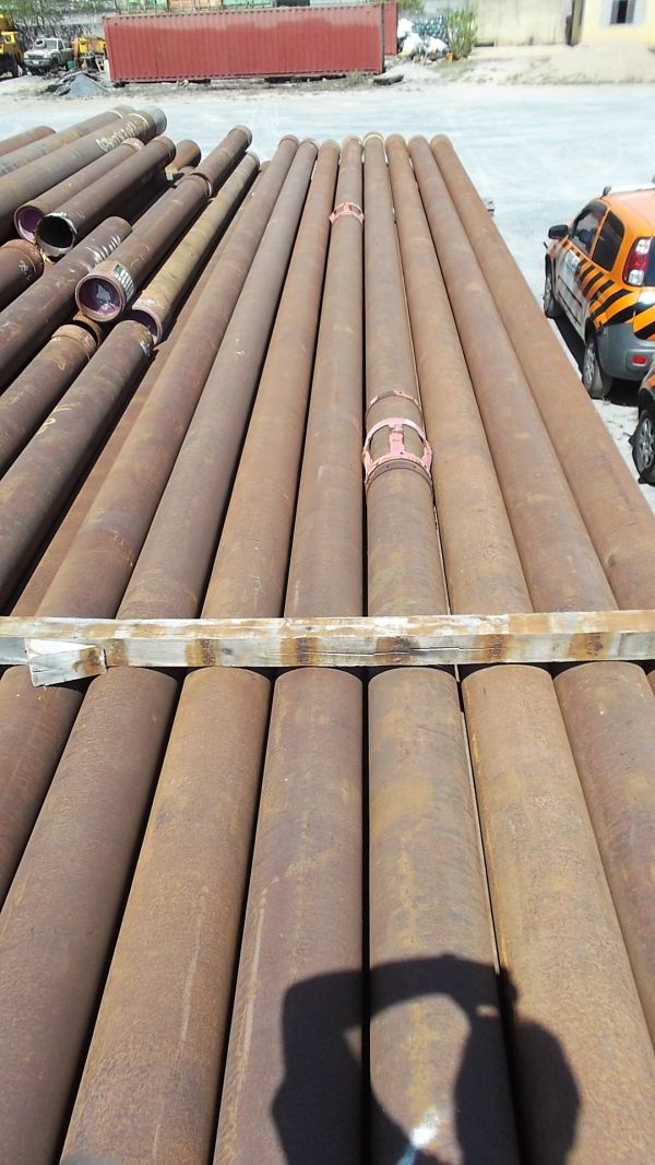 40 ton de tubos de aço de 7 x 0,408 pol