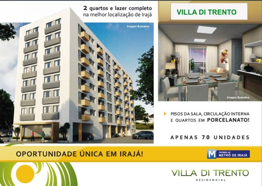 Apartamento em Irajá, 02 quartos, Lançamento, próximo ao metrô!