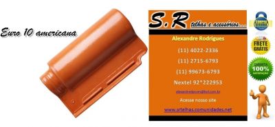 Telhas Americanas Euro 10 Impermeabilizadas Só R$ 1,69 Frete Grátis!