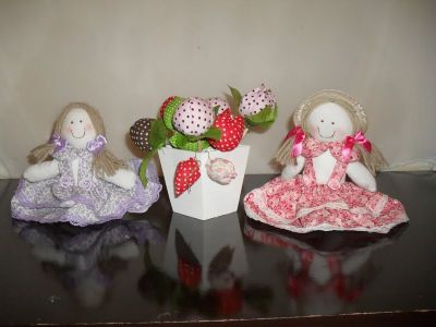 bonecas de pano e artesanatos em geral