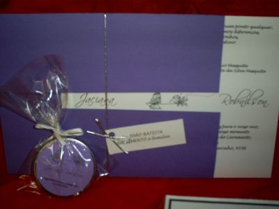 CONVITE + LEMBRANCINHA = 3,80 FRETE GRÁTIS