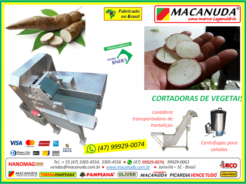 CVM MACANUDA a máquina profissional de cortar verduras