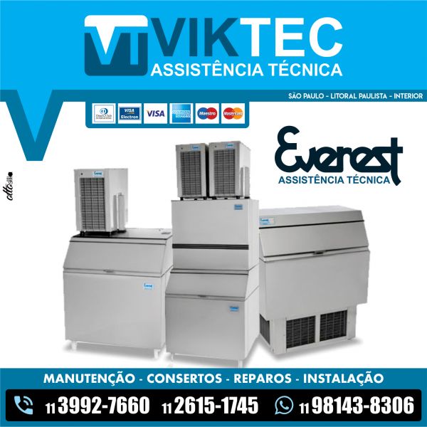 Assistência para máquina de gelo Everest em São Paulo