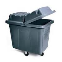 Container Plástico 430 Litros Rodízios e Tampa