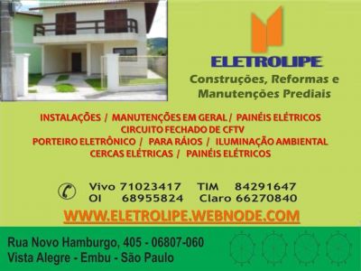 Eletrolipe Construção e Reformas Prediais