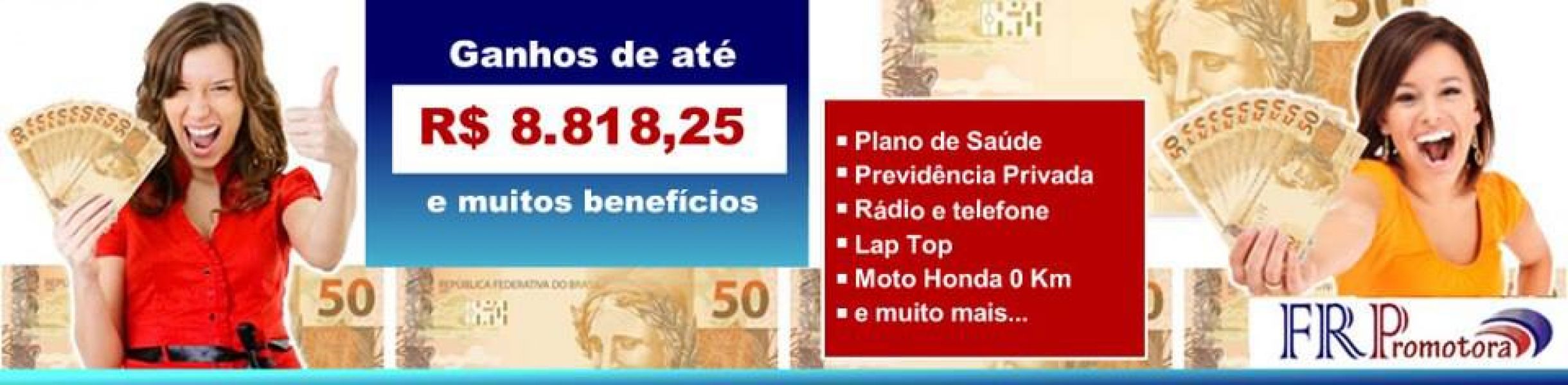 Ganhos semanais e mensais