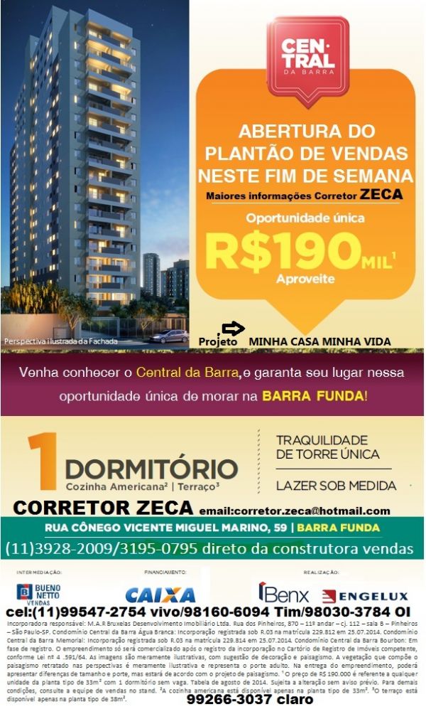 LANÇAMENTO pirituba MAX e barra funda 190mil