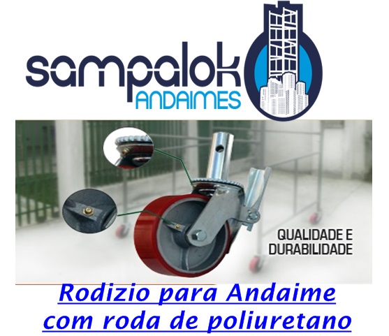 Andaime tubular, betoneria e Martelete