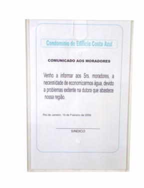 Envelope Acrílico com cadeado