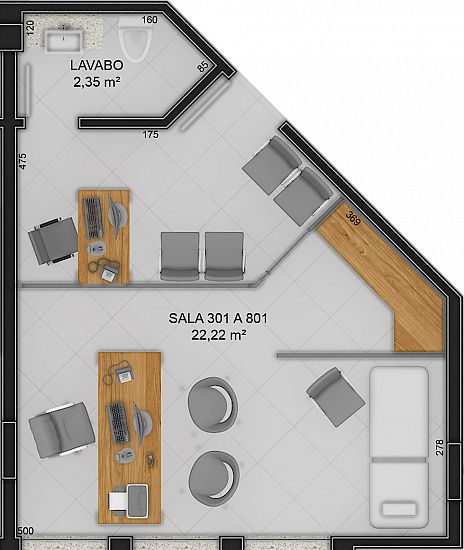 Titanium Trade Center sala comercial Centro Criciúma