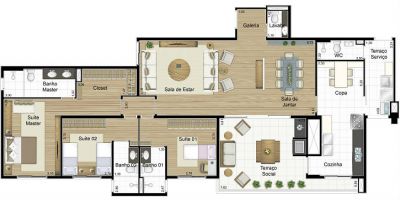 3 Suítes - 3 vgs - 168 m2 - Pronto para Morar!