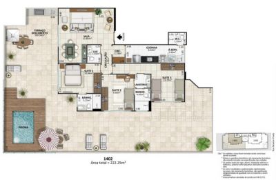 Cobertura Linear, 3 quartos, Santa Rosa, Niterói, RJ, Lançamentos Businesseciarj