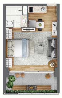 Habitarte Brooklin - Aptos de 41 m², 61 m² e 81 m² - 1 á 2 dormts - 1 á 2 suítes !!!!