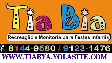 TIA BIA-RECREAÇÃO INFANTIL EM FESTAS E EVENTOS