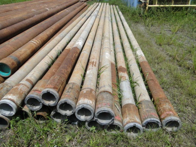 24 ton de tubos de aço de 6” Sch 120, 6 5-8 x 0,5 pol
