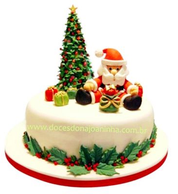 Bolos Decorados para o Natal